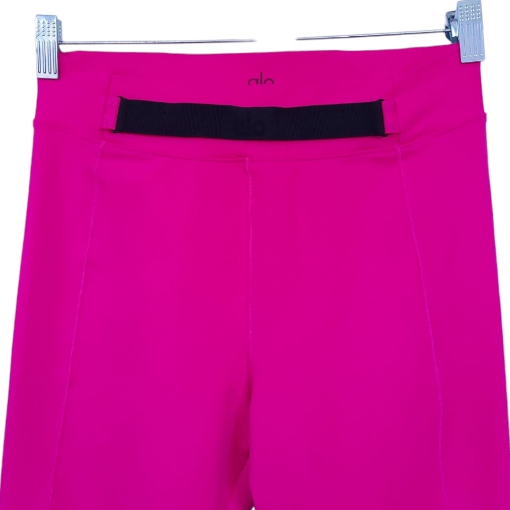 Alo Yoga High Waist Visionary Leggings M Hot Pink 7/8 length Workout Gym - Picture 10 of 13